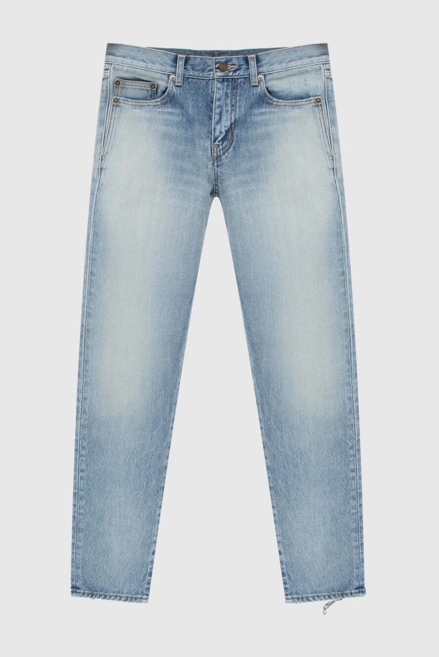 Saint Laurent жіночі джинси з бавовни сині жіночі купити фото з цінами 171451