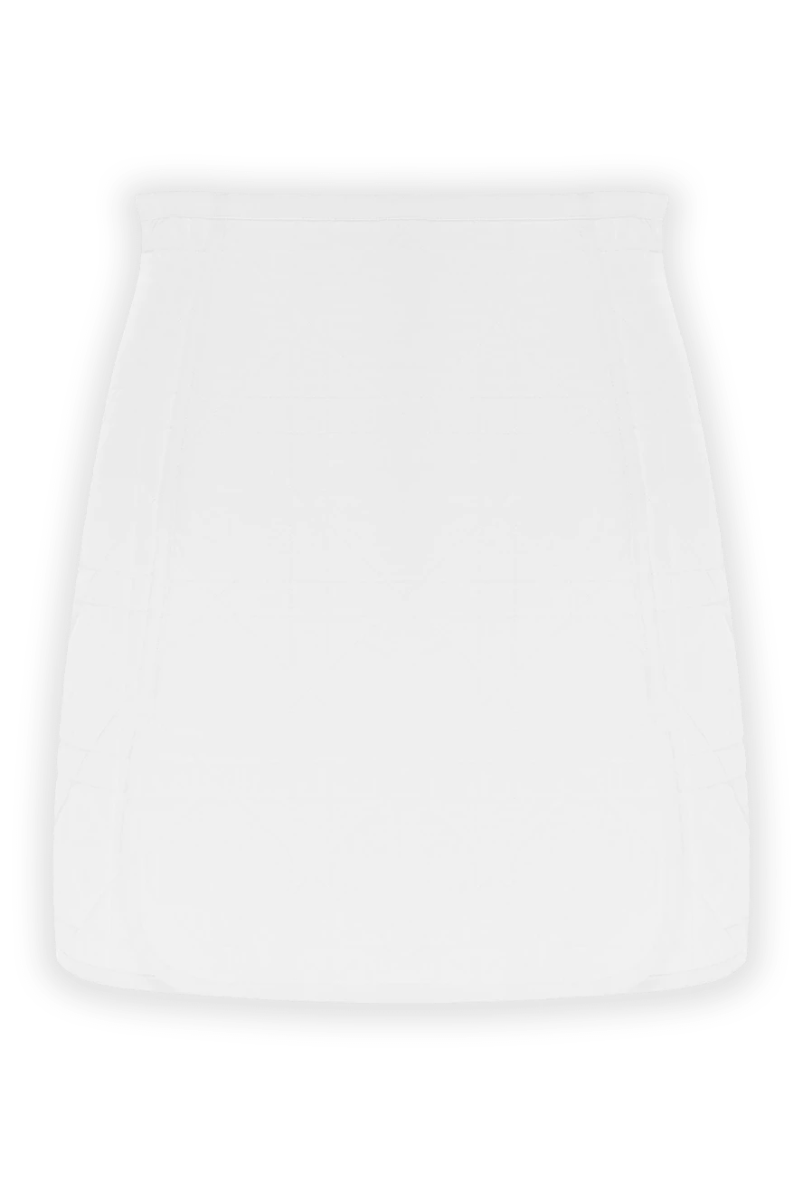 Dior стьобана спідниця білого кольору з візерунком макроканаж 171464 - фото 1