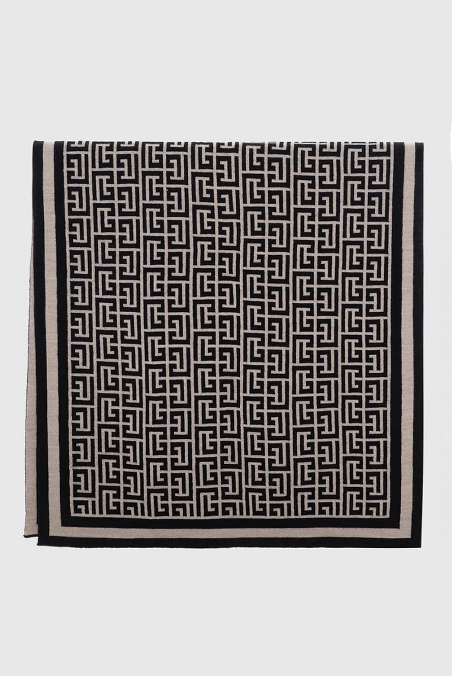 Balmain  black wool scarf buy with prices and photos 171510