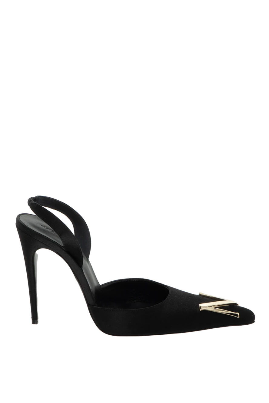 Magda Butrym женские туфли из кожи и шелка черные женские купить с ценами и фото 171603 - фото 1