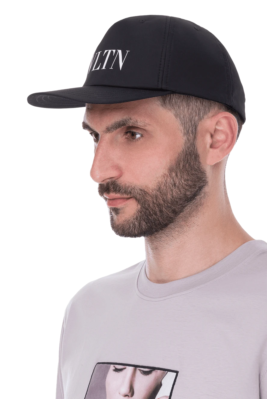 Valentino мужские кепка из полиэстера черная мужская купить с ценами и фото 171628