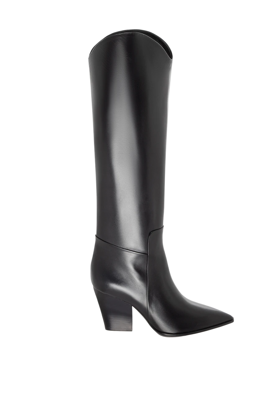 Santoni woman black leather boots for women buy with prices and photos 171664 - photo 1