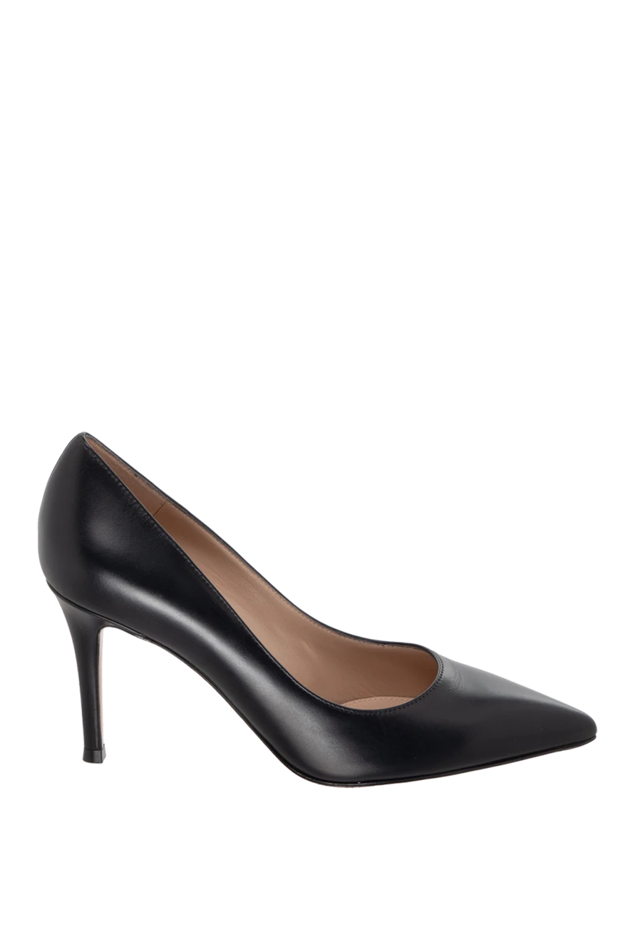 Gianvito Rossi женские туфли кожаные черные женские купить с ценами и фото 171670 - фото 1