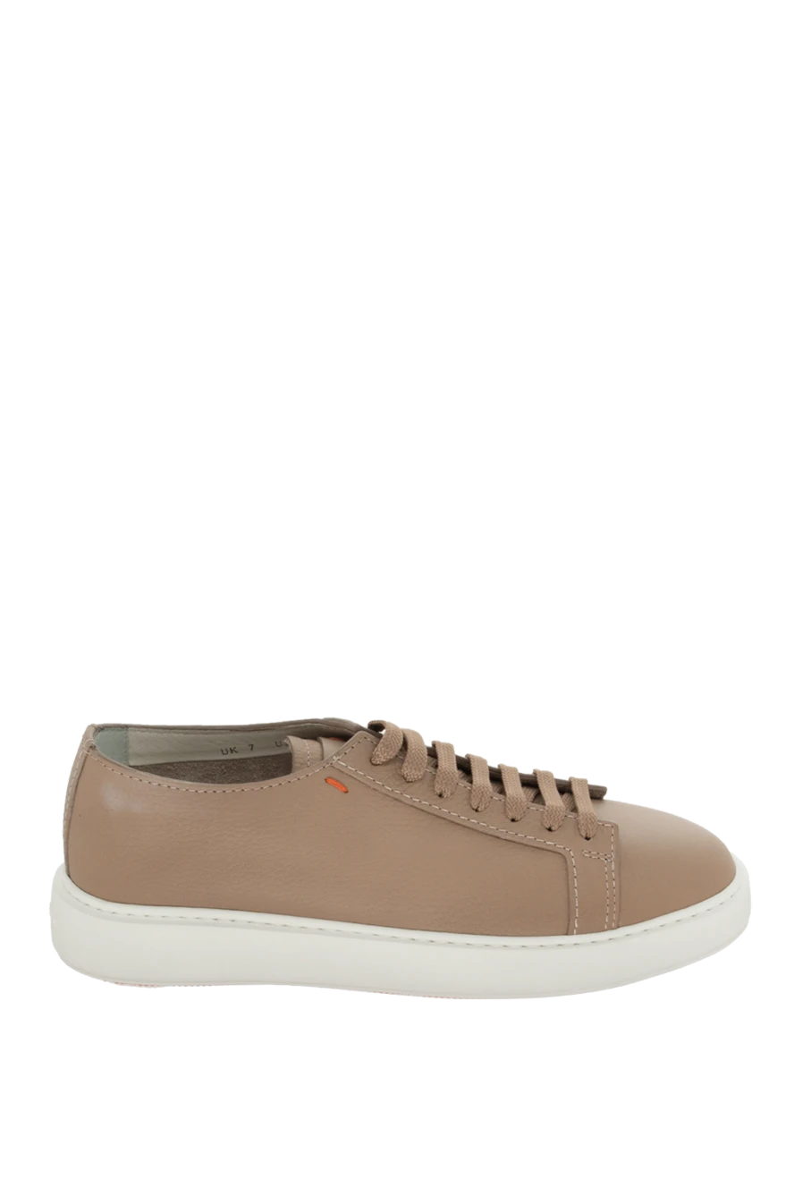 Santoni man beige leather sneakers for men buy with prices and photos 171789