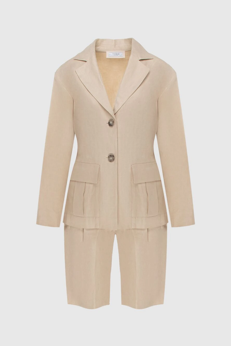 Peserico woman beige suit with linen shorts for women buy with prices and photos 171891 - photo 1