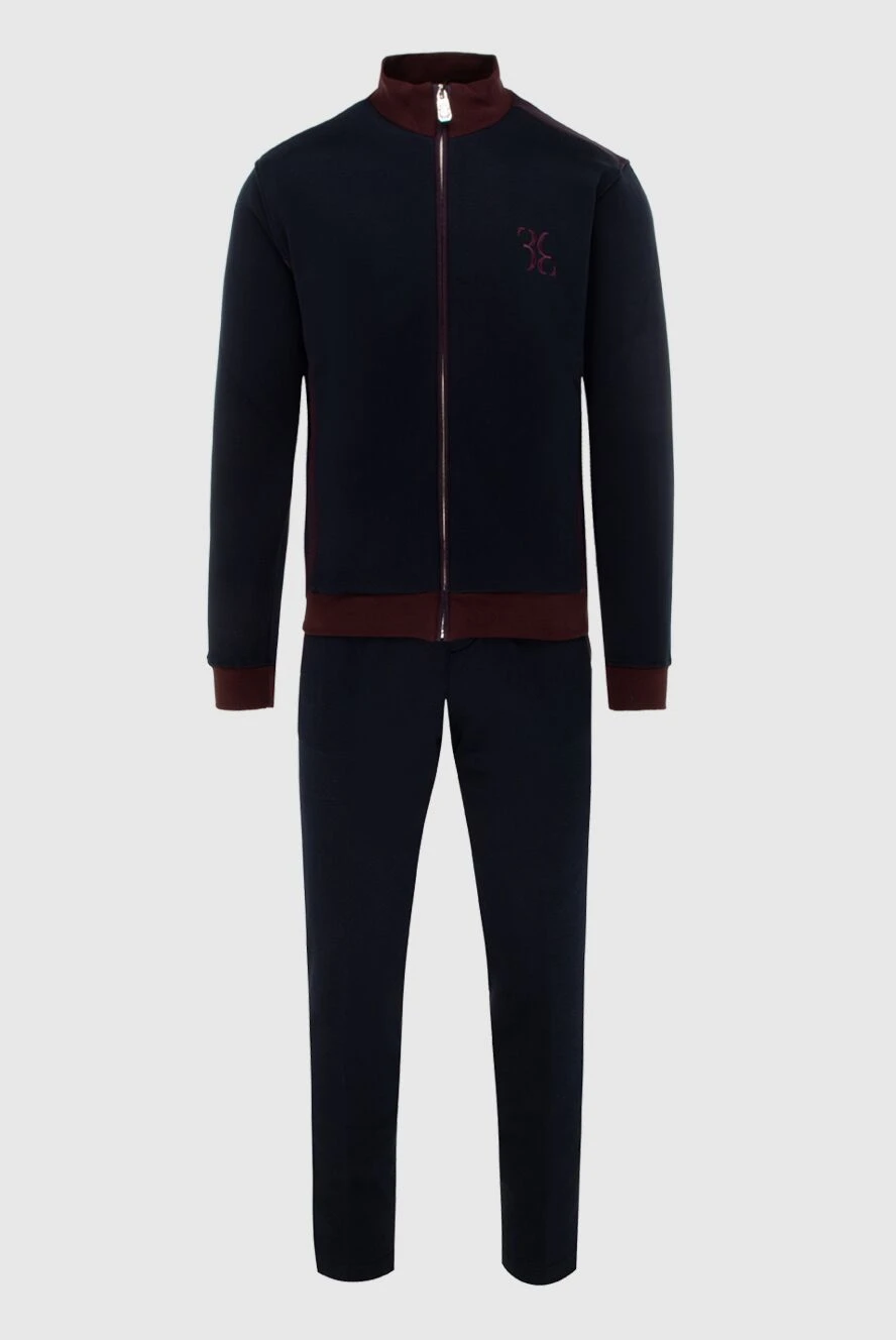 Billionaire man men's sports suit made of silk and cotton, blue buy with prices and photos 171948