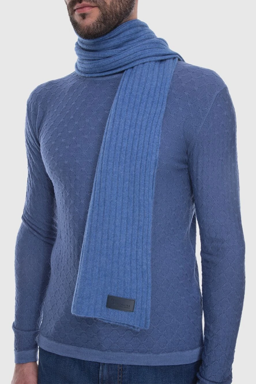 Billionaire мужские шарф из кашемира синий мужской купить с ценами и фото 171958