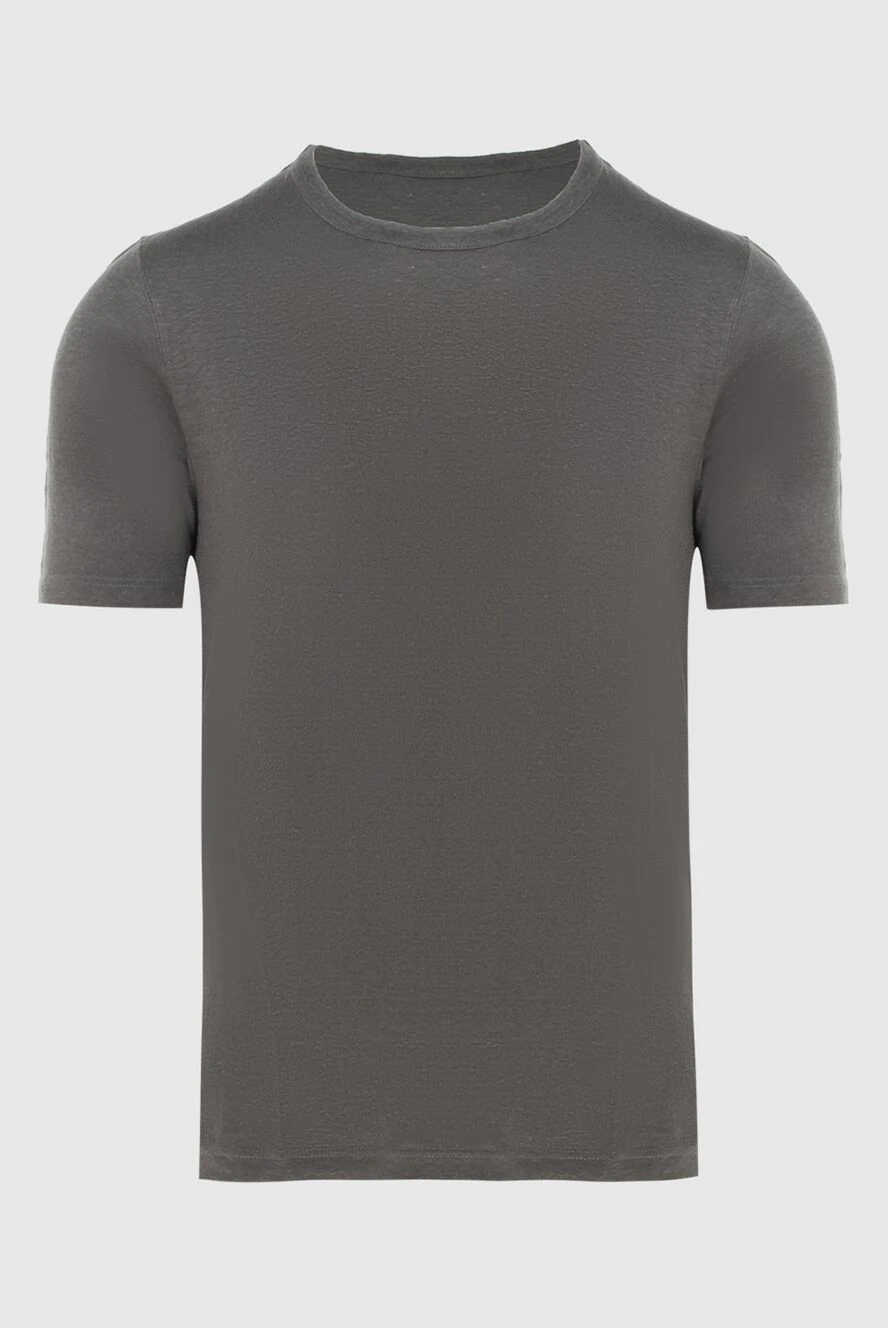 Gran Sasso dark grey linen t-shirt men's (markdown) 196931 - photo 1