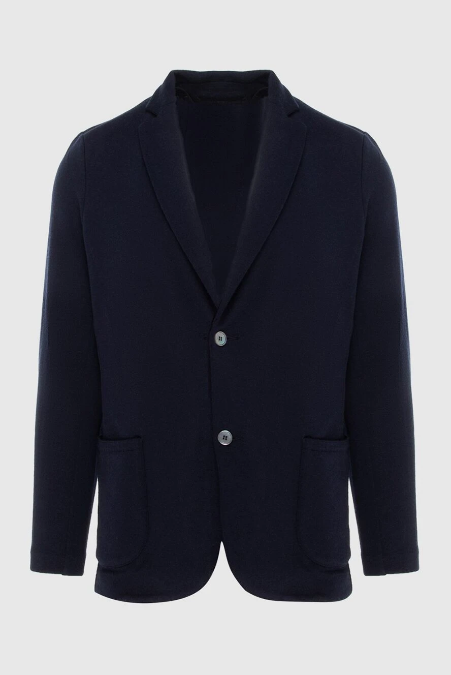 Gran Sasso мужские пиджак шерстяной синий мужской купить с ценами и фото 172097 - фото 1