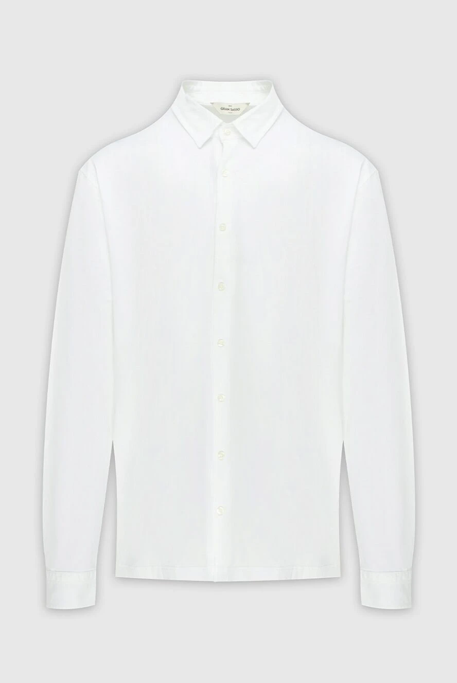 Gran Sasso чоловічі сорочка з довгими рукавами casual біла чоловіча купити фото з цінами 172108