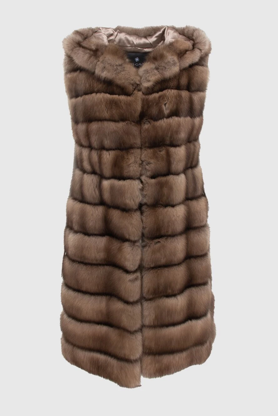 Fabio Gavazzi woman women's brown sable fur vest buy with prices and photos 172161 - photo 1