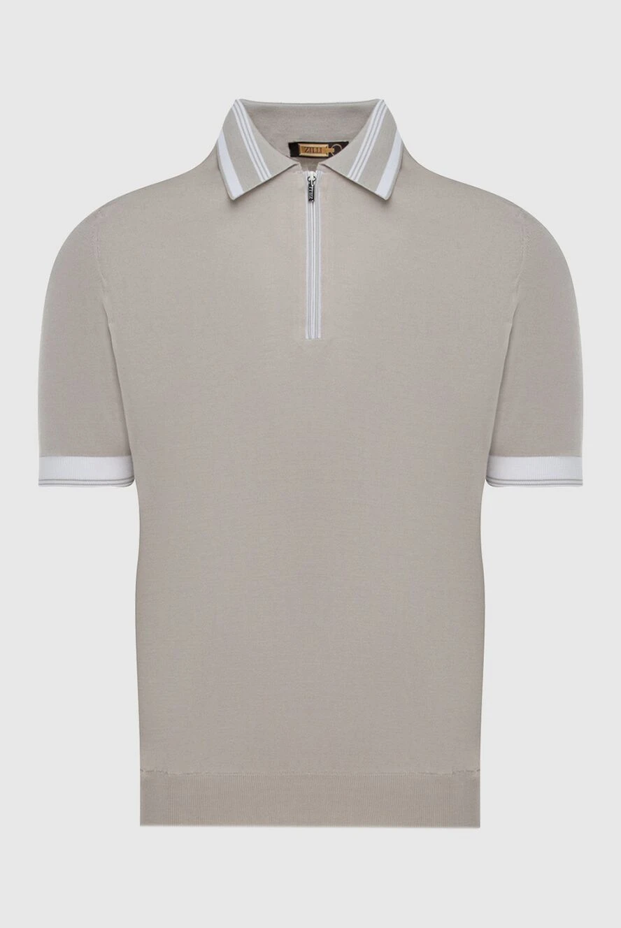 Zilli man beige cotton and silk polo for men buy with prices and photos 172269