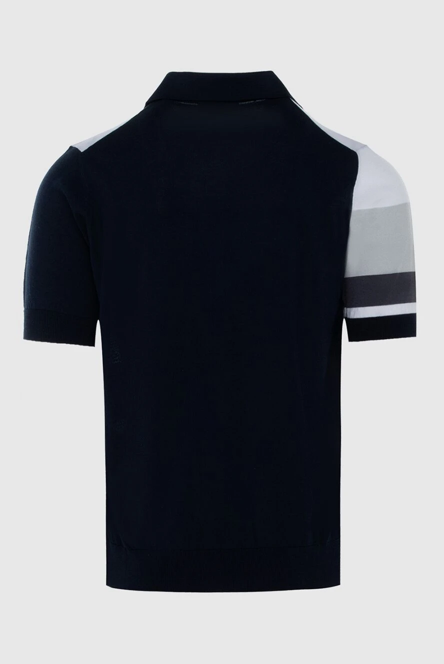 Zilli man cotton and silk polo blue for men buy with prices and photos 172273