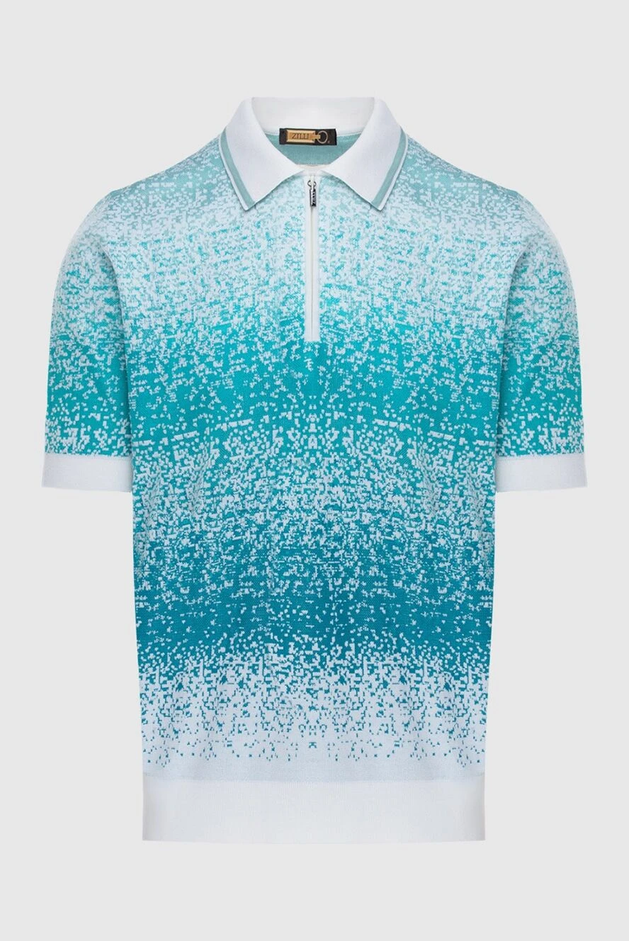 Zilli man green cotton and silk polo for men buy with prices and photos 172280