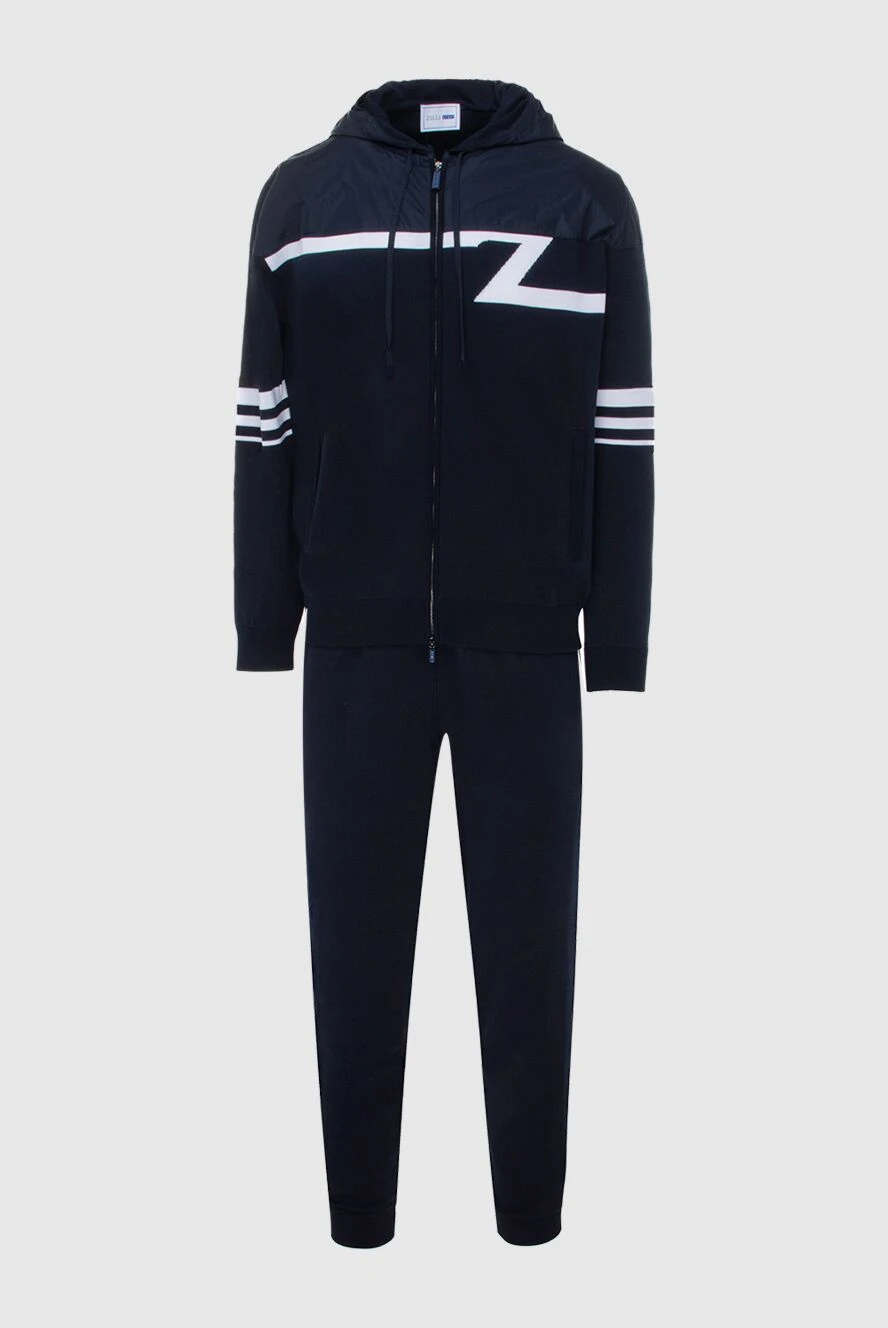 Zilli man blue men's sports suit made of cotton and polyamide buy with prices and photos 172286