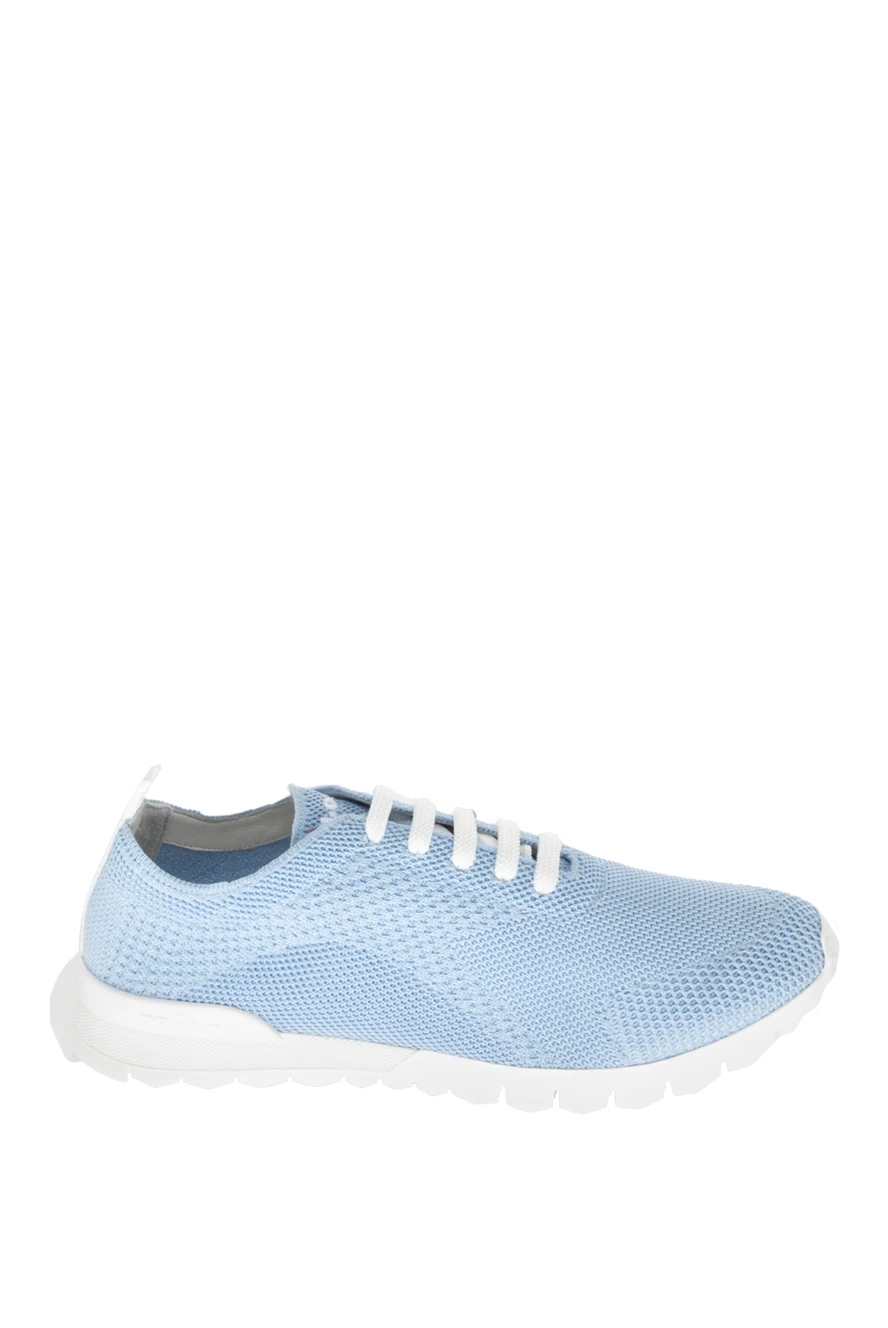 Kiton man blue textile sneakers for men 172300 - photo 1