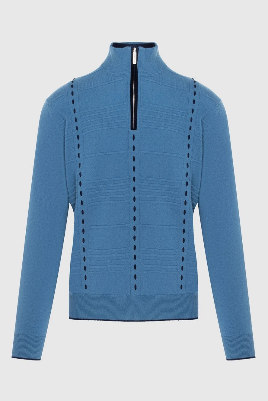 Stefano Ricci тройер из кашемира и замши голубой мужской 172320 - фото 1