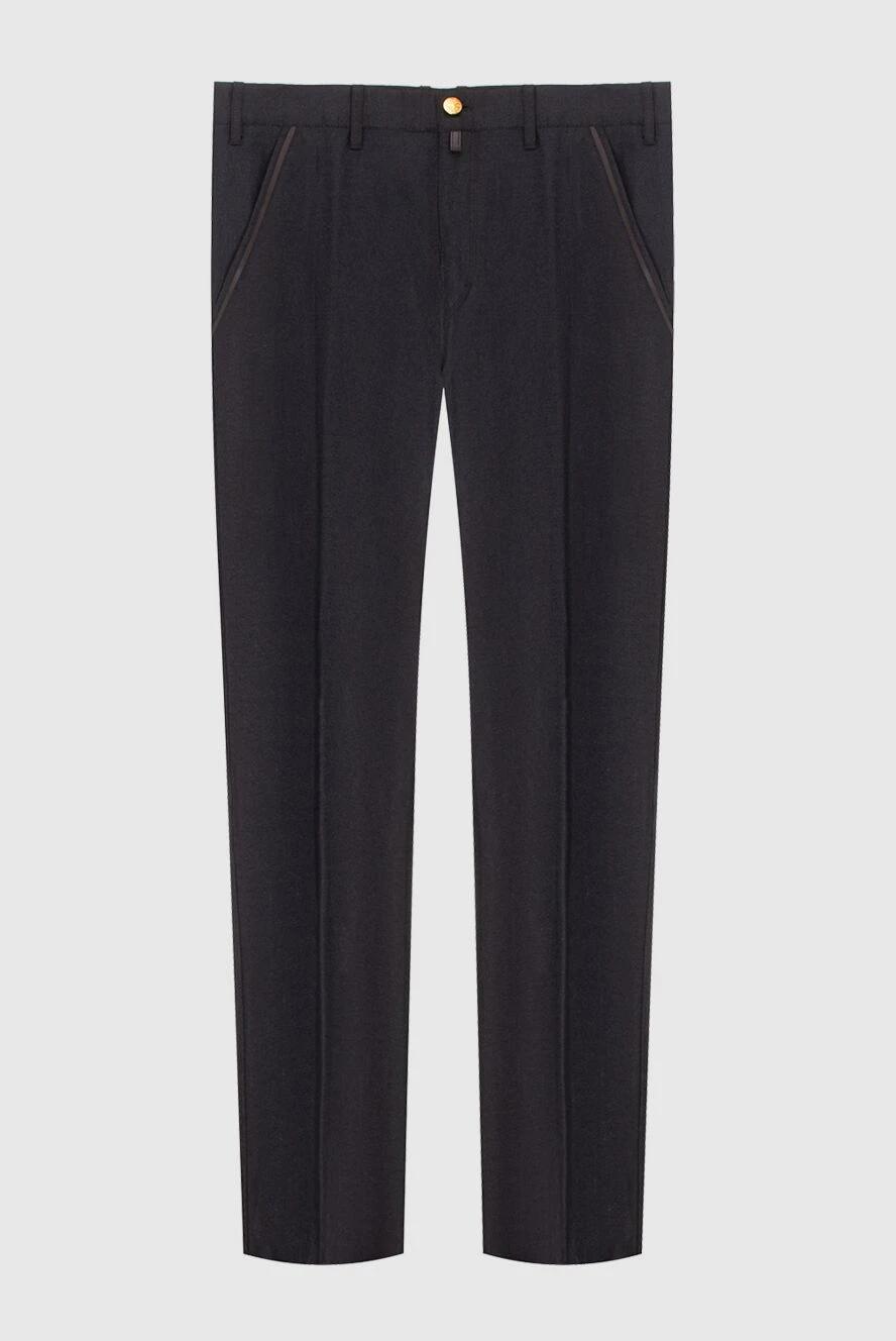 Stefano Ricci brown wool pants for men 172378 - photo 1