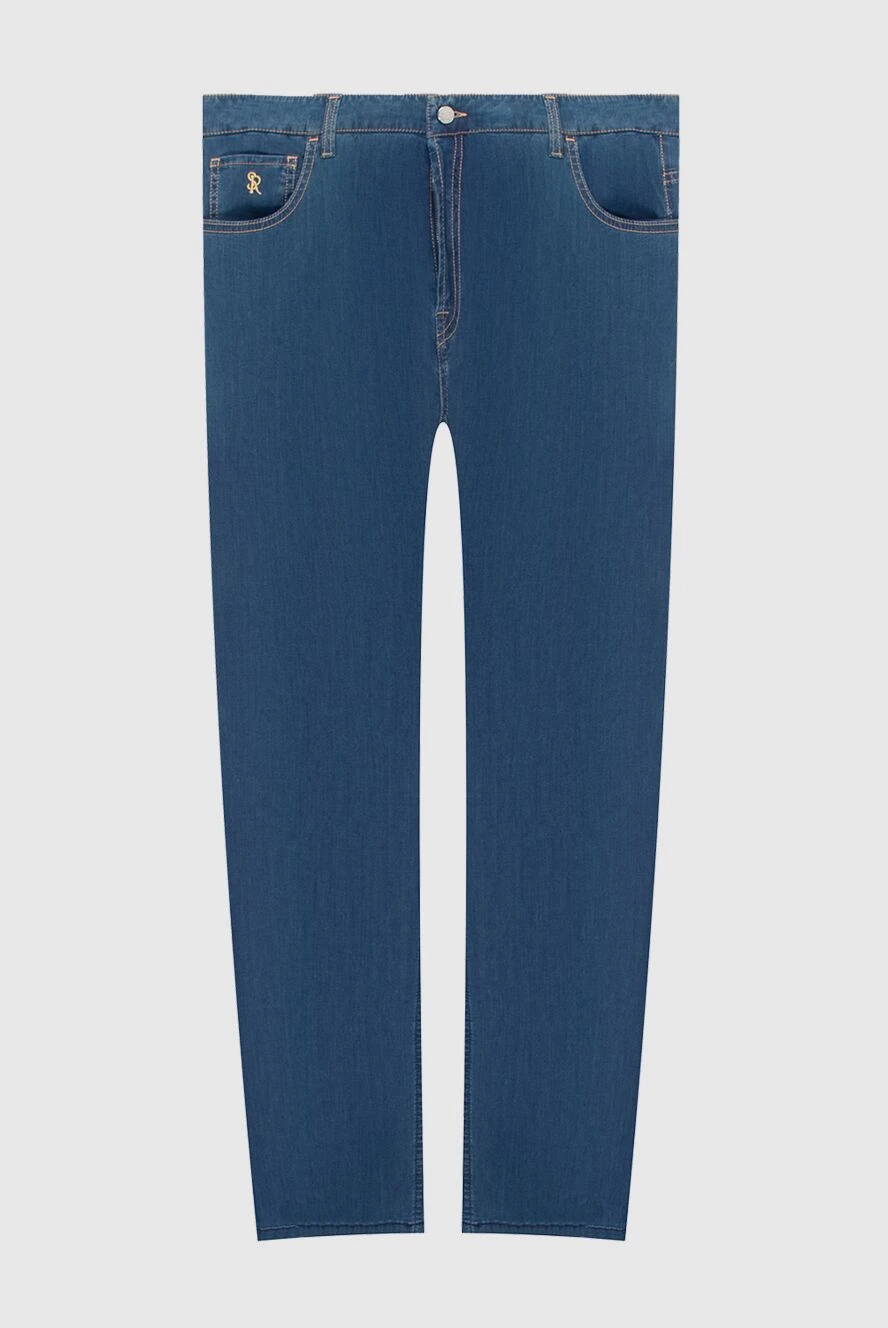 Stefano Ricci джинси з бавовняного деніму з фірмовою емблемою 172396 - фото 1
