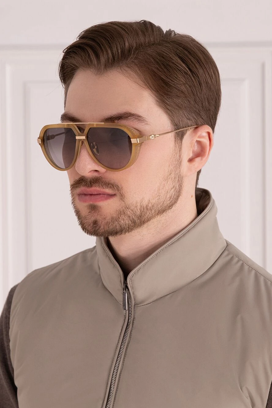 Chrome Hearts мужские очки солнцезащитные коричневые мужские купить с ценами и фото 172435 - фото 2