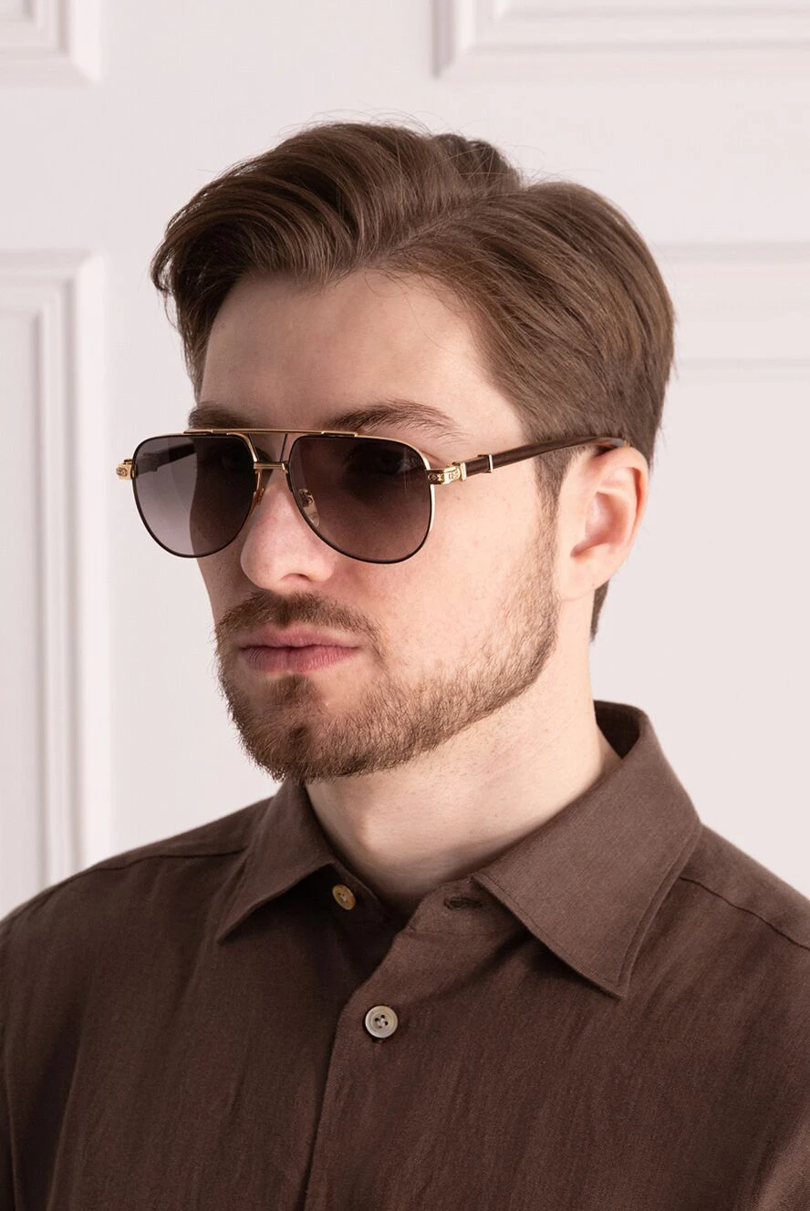 Chrome Hearts чоловічі окуляри для захисту від сонця коричневі чоловічі купити фото з цінами 172437 - фото 2