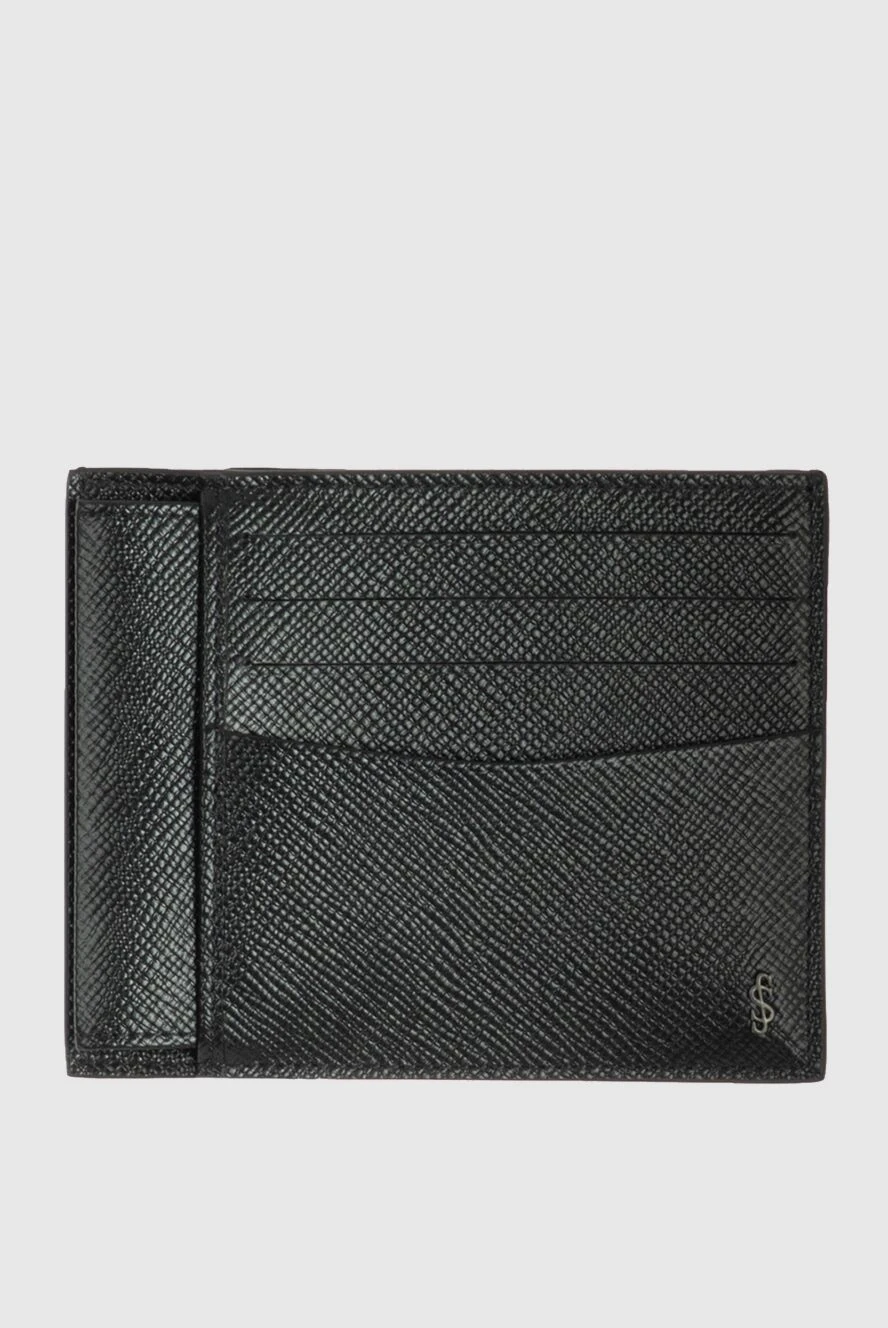 Serapian man business card holder made of genuine leather black for men buy with prices and photos 172592 - photo 1