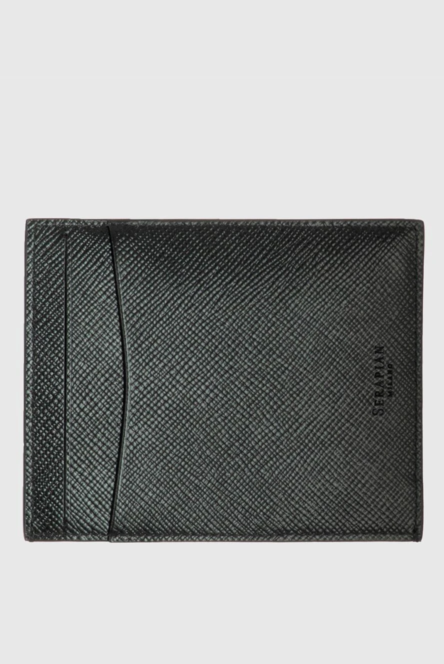 Serapian man business card holder made of genuine leather black for men buy with prices and photos 172592