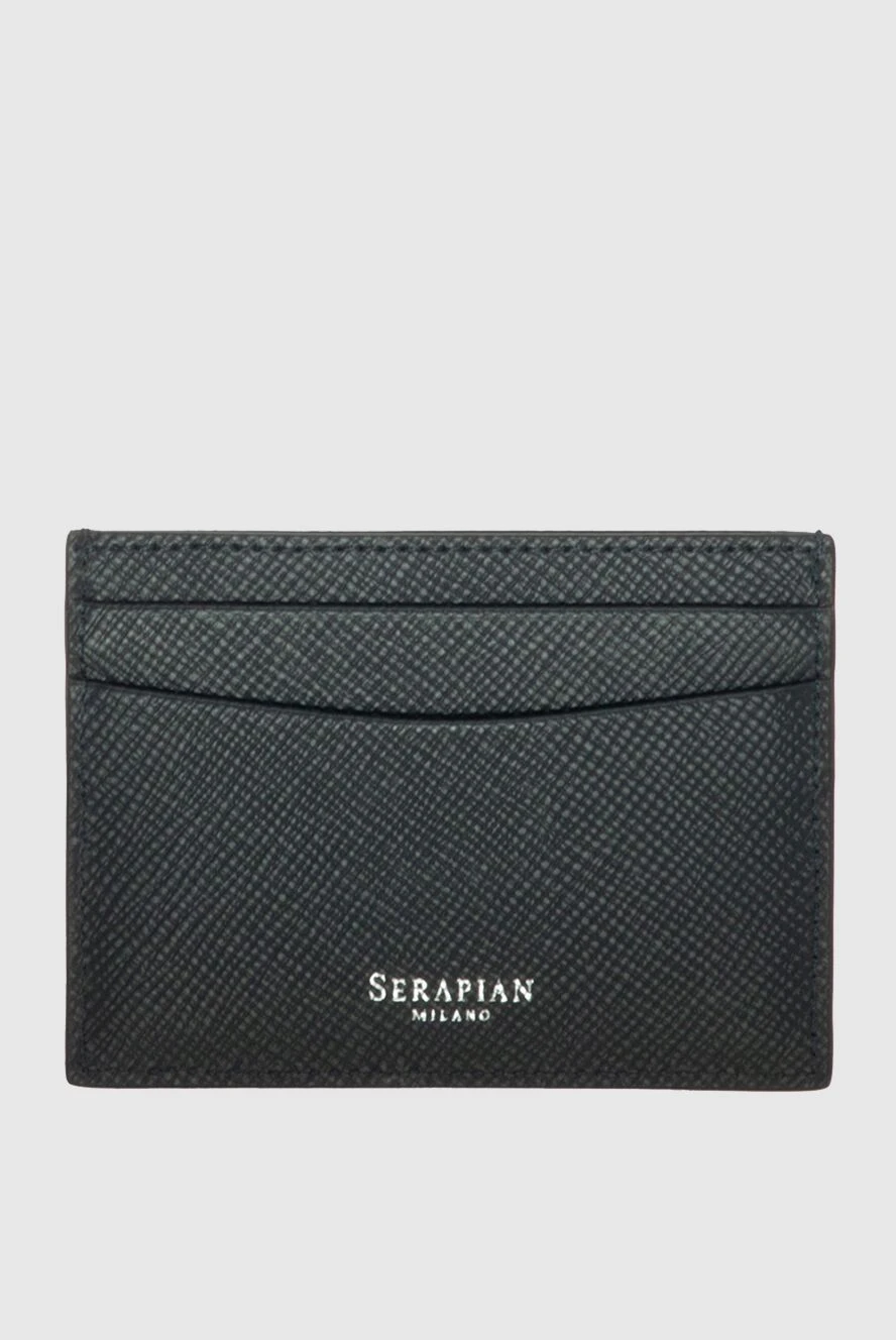 Serapian man business card holder made of genuine leather blue for men buy with prices and photos 172593