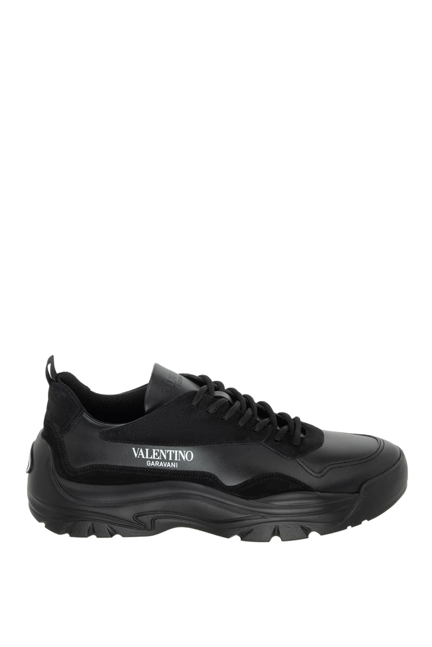 Valentino man black leather sneakers for men buy with prices and photos 172630