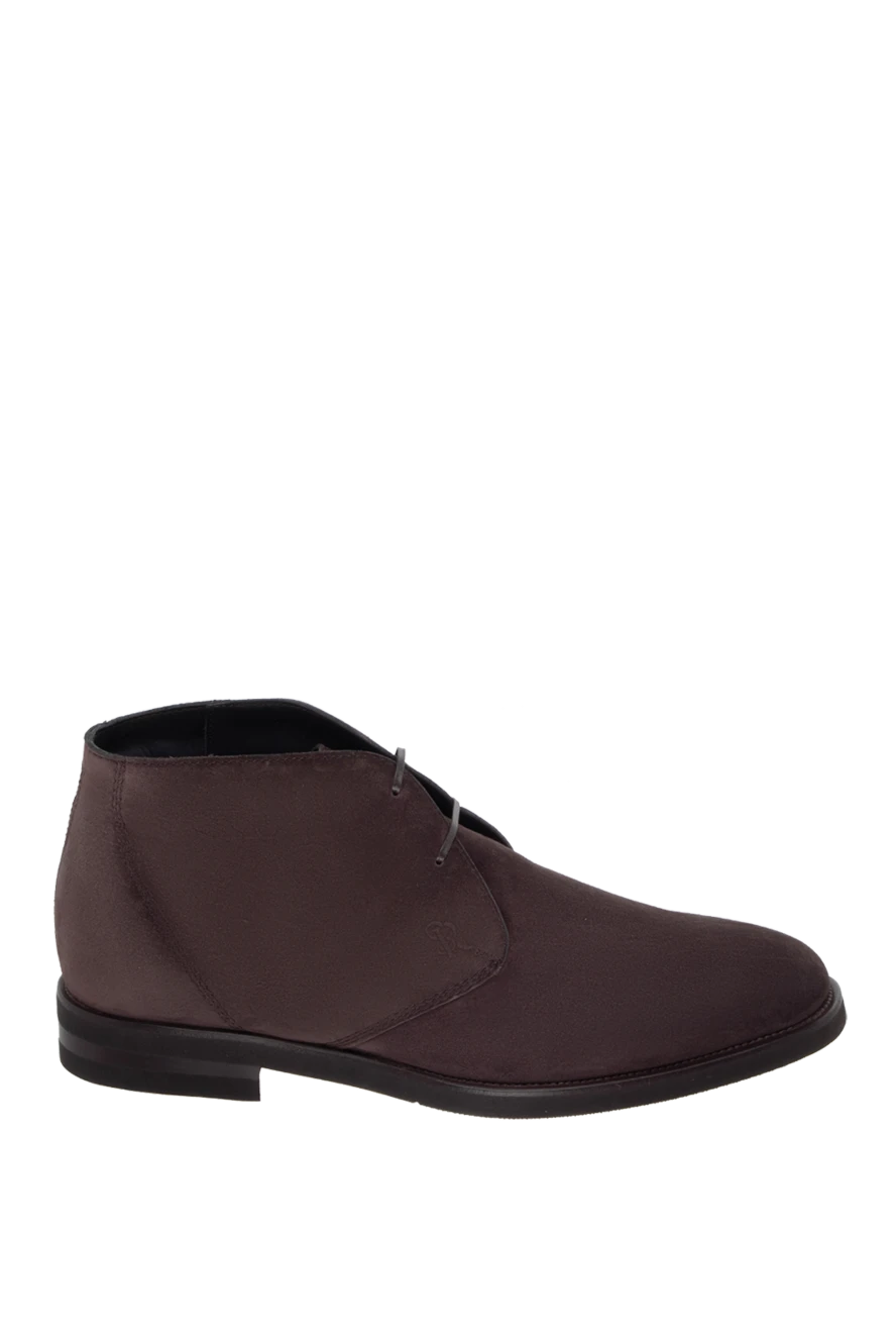 Stefano Ricci мужские ботинки из замши коричневые 172740 - фото 1