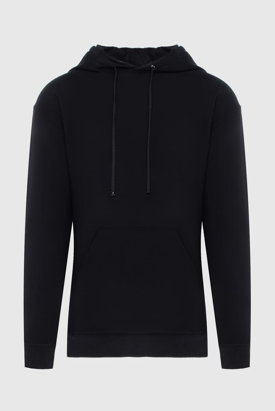 Limitato black knitted hoodie made of thin cotton with a drawstring (markdown) 195753 - photo 1