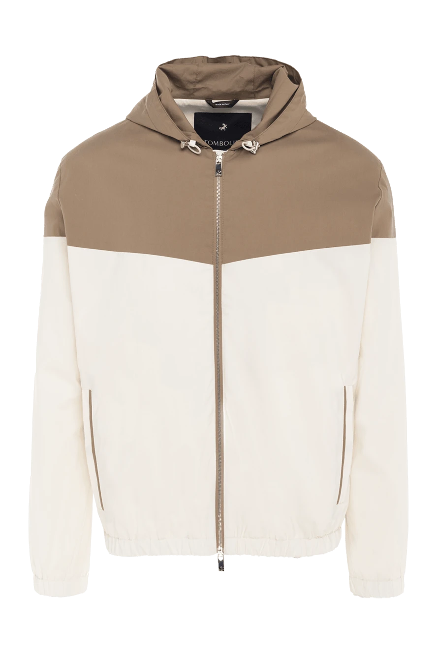Tombolini man windbreaker made of cotton, polyamide and elastane beige buy with prices and photos 172871