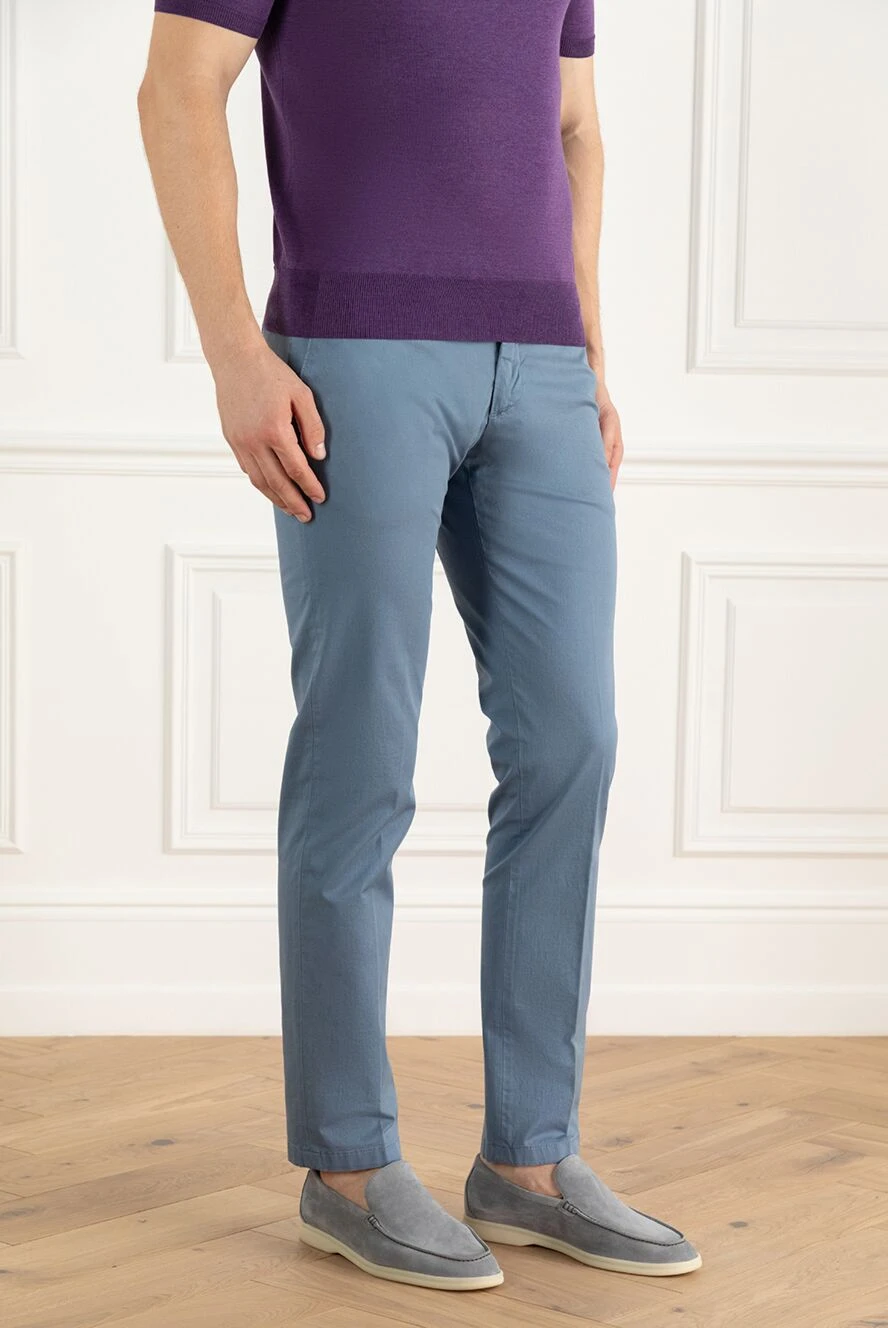 Tombolini чоловічі штаны чиноси з бавовни та еластану фіолетові купити фото з цінами 172875