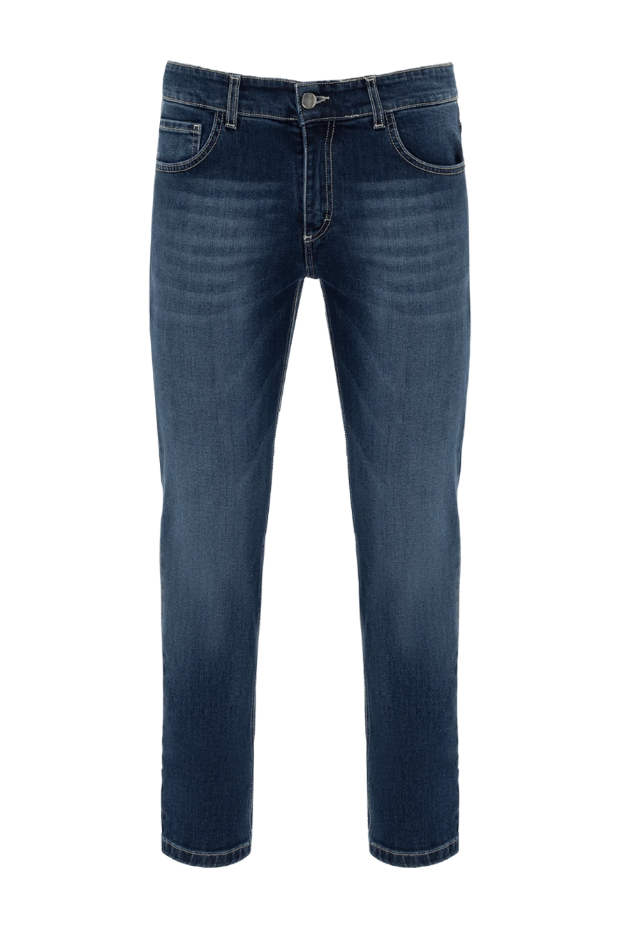 Tombolini мужские джинсы из хлопка и эластана синие купить с ценами и фото 172876