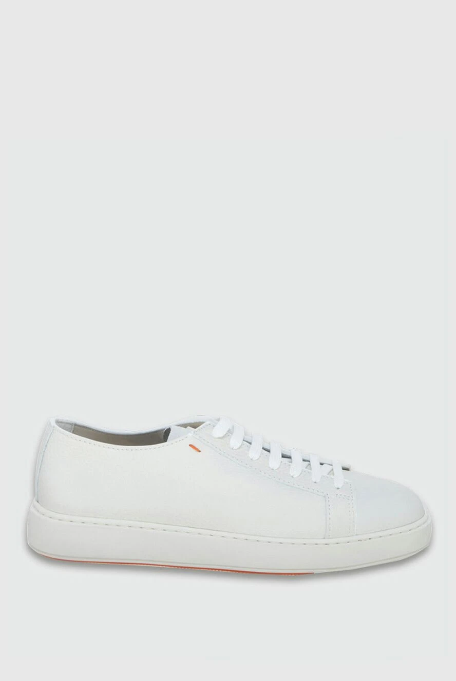 Santoni man white leather sneakers for men buy with prices and photos 172940 - photo 1