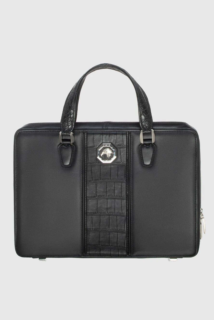 Stefano Ricci портфель зі шкіри чорний чоловічий 172982 - фото 1