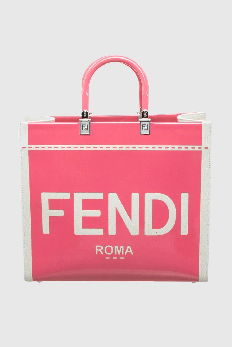 Fendi жіночі сумка з текстилю рожева жіноча купити фото з цінами 173055 - фото 1