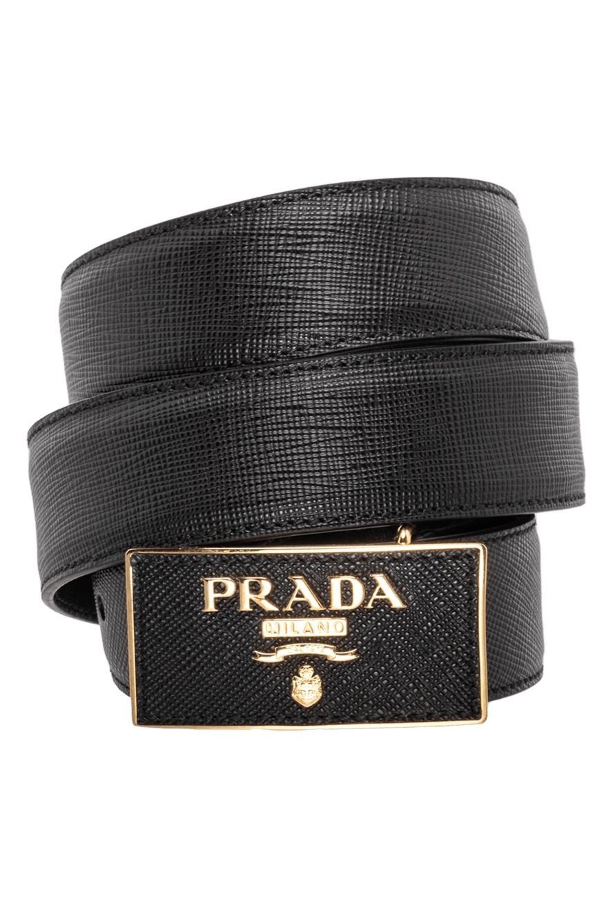 Prada woman black leather belt for women buy with prices and photos 173117