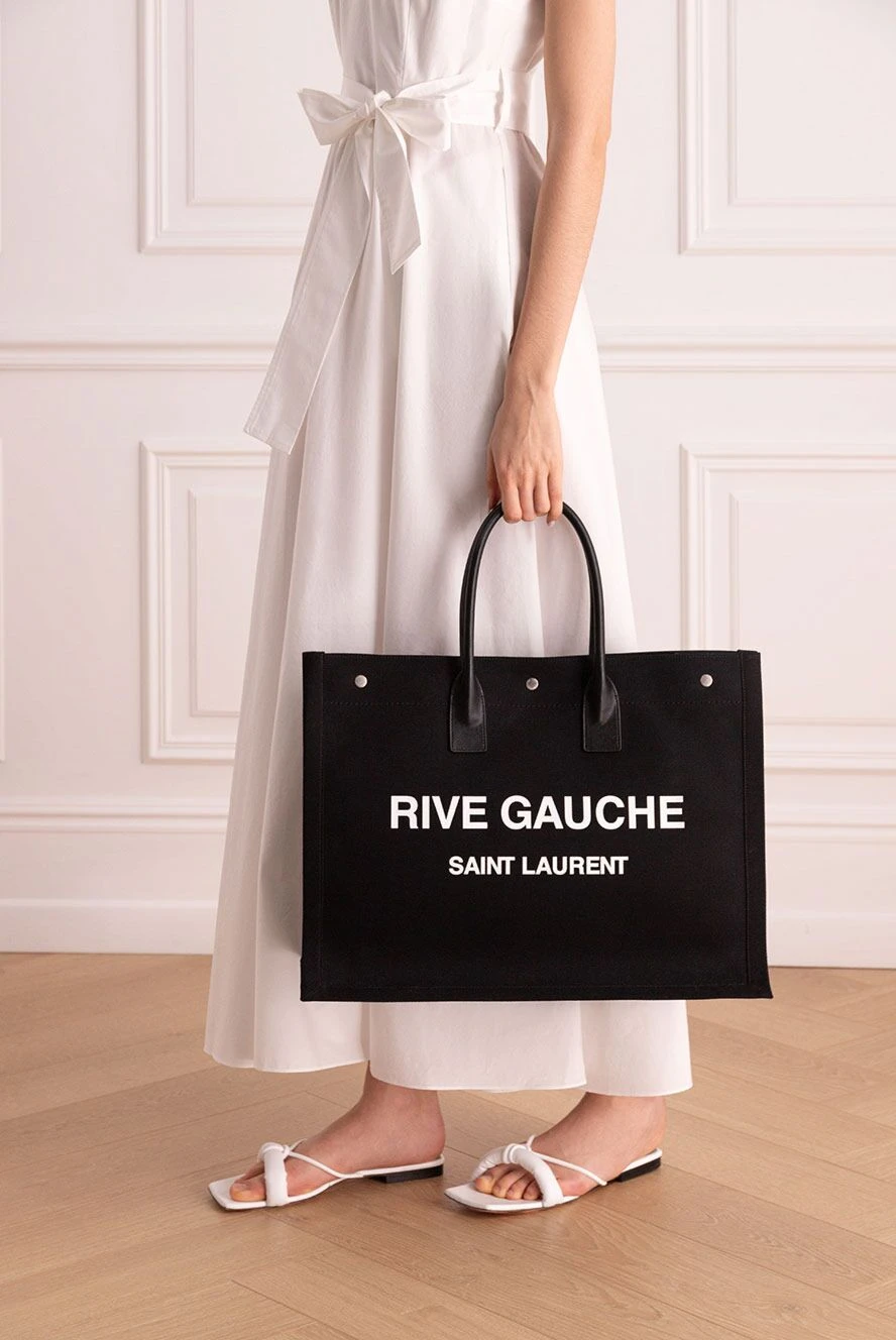 Saint Laurent жіночі сумка з текстилю чорна жіноча купити фото з цінами 173121 - фото 2