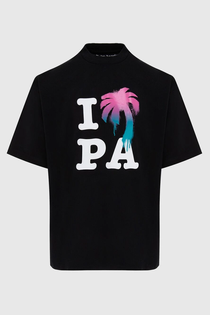 Palm Angels мужские футболка из хлопка черная мужская купить с ценами и фото 173152 - фото 1