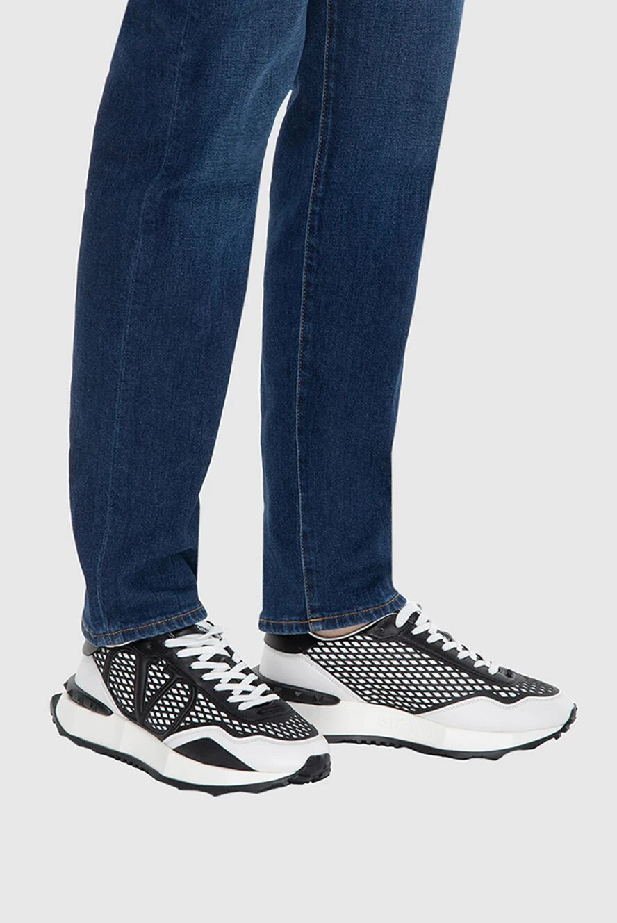 Valentino мужские кроссовки из кожи белые мужские купить с ценами и фото 173167