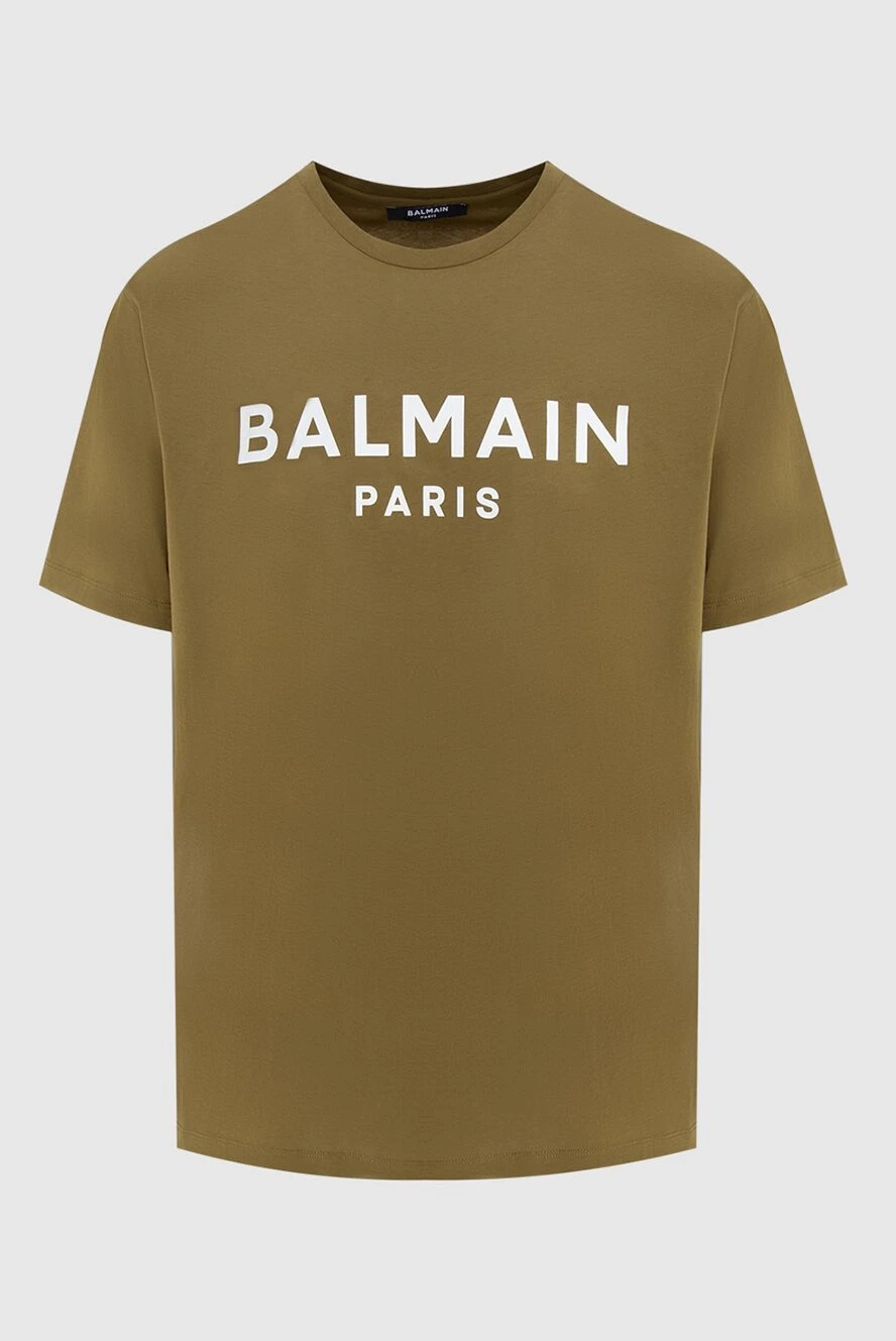 Balmain man brown cotton t-shirt for men buy with prices and photos 173178 - photo 1