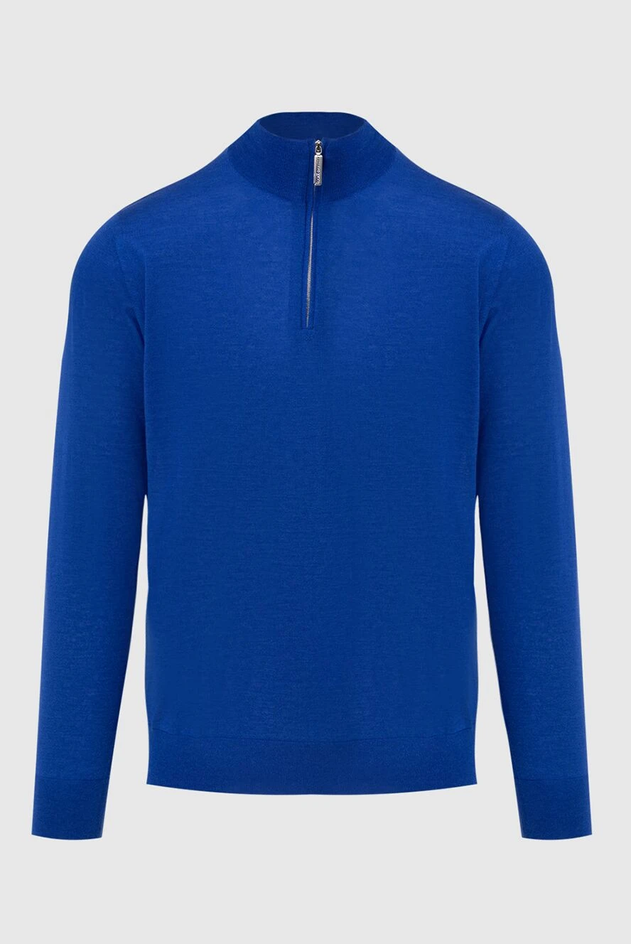 Stefano Ricci тройер из кашемира и шелка синий мужской 173270 - фото 1