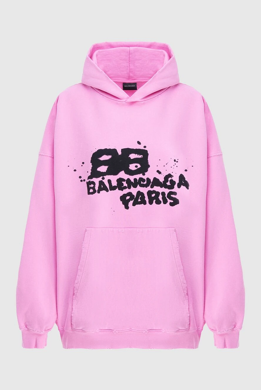 Balenciaga woman women's pink cotton hoodie buy with prices and photos 173358