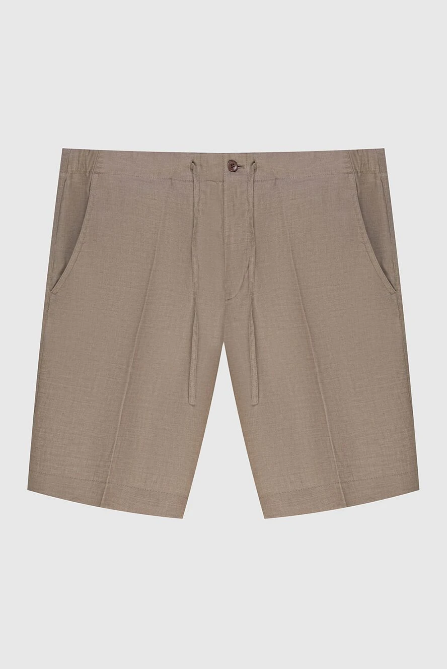 Loro Piana мужские шорты из льна бежевые мужские купить с ценами и фото 173462