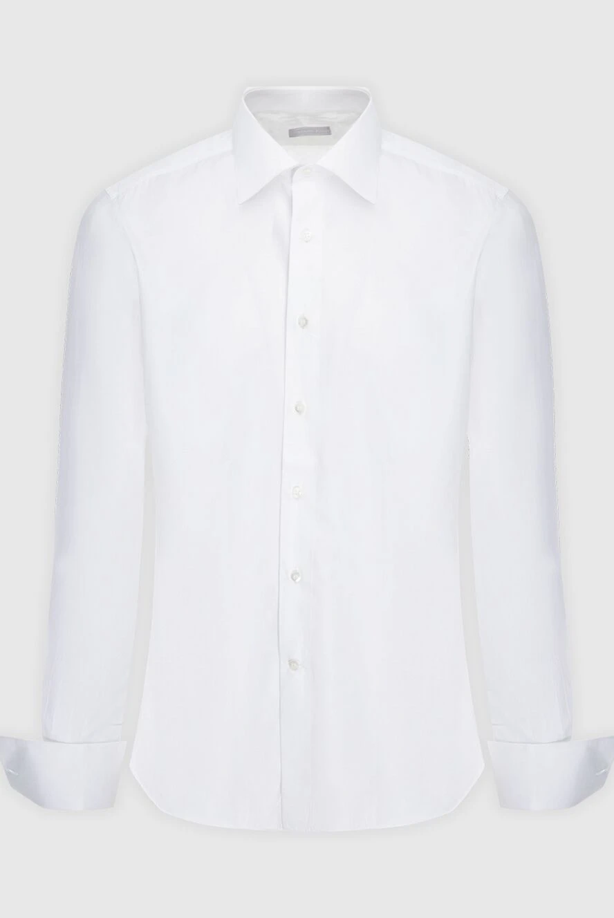 Stefano Ricci men's white cotton shirt with french cuffs 173525 - photo 1