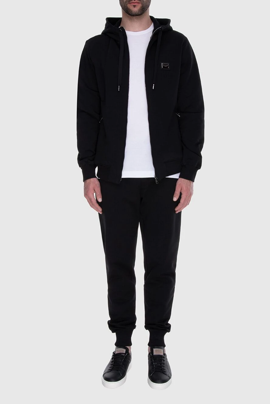 Dolce & Gabbana man men's cotton sports suit, black buy with prices and photos 173592 - photo 2