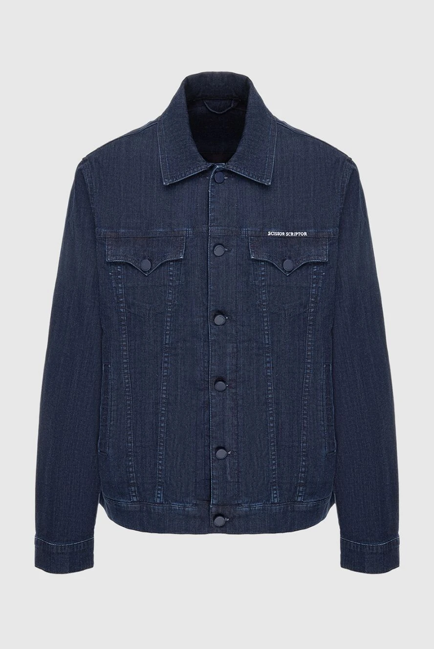 Scissor Scriptor мужские куртка джинсовая из хлопка и полиэстера синяя мужская купить с ценами и фото 173617