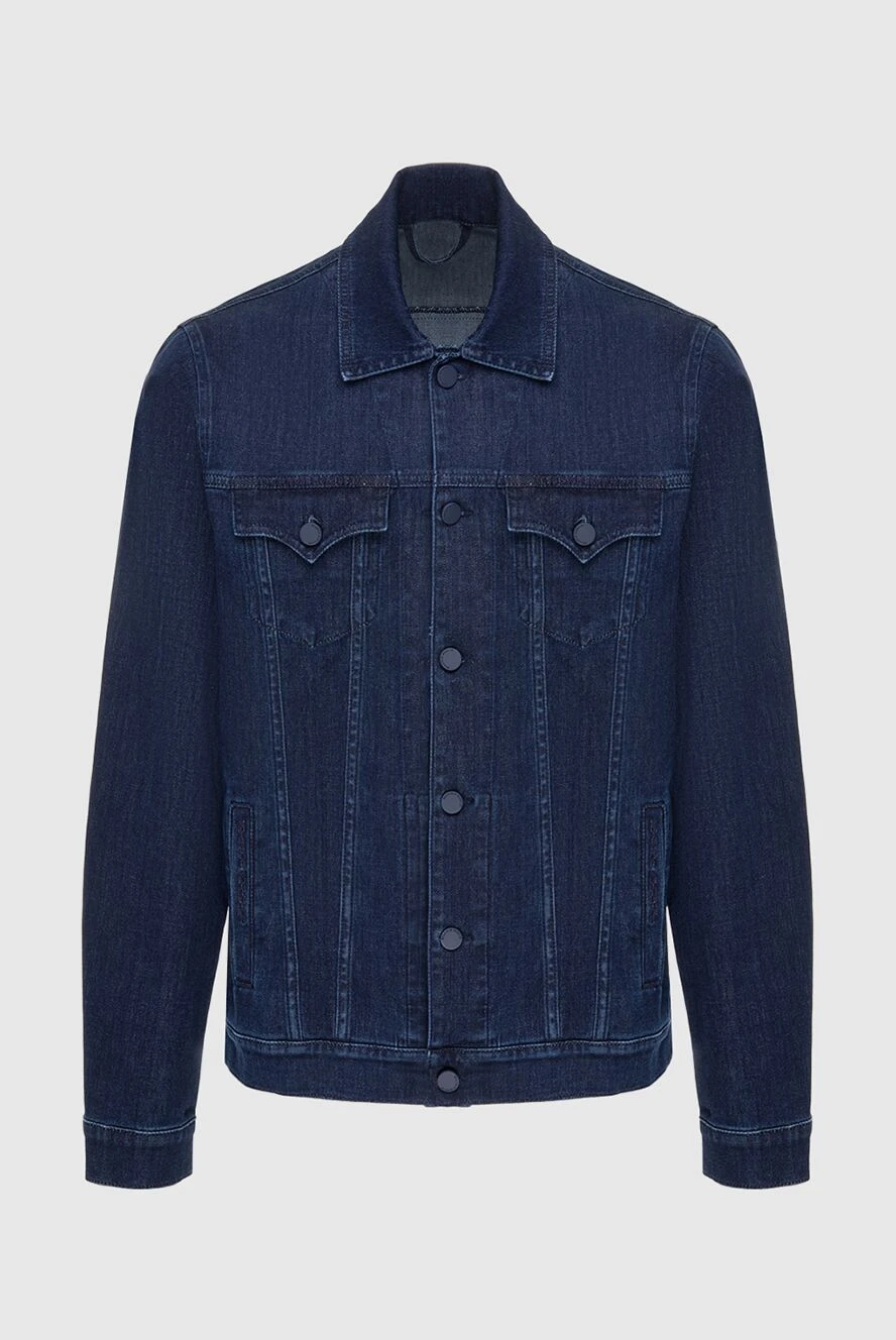 Scissor Scriptor чоловічі куртка джинсова з бавовни та еластану синя чоловіча купити фото з цінами 173618