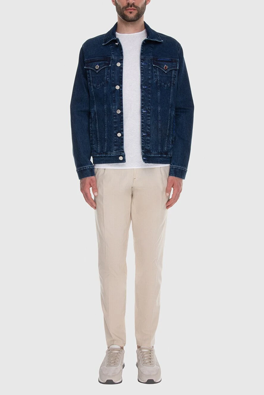 Scissor Scriptor мужские куртка джинсовая из хлопка и полиуретана синяя мужская купить с ценами и фото 173619 - фото 2